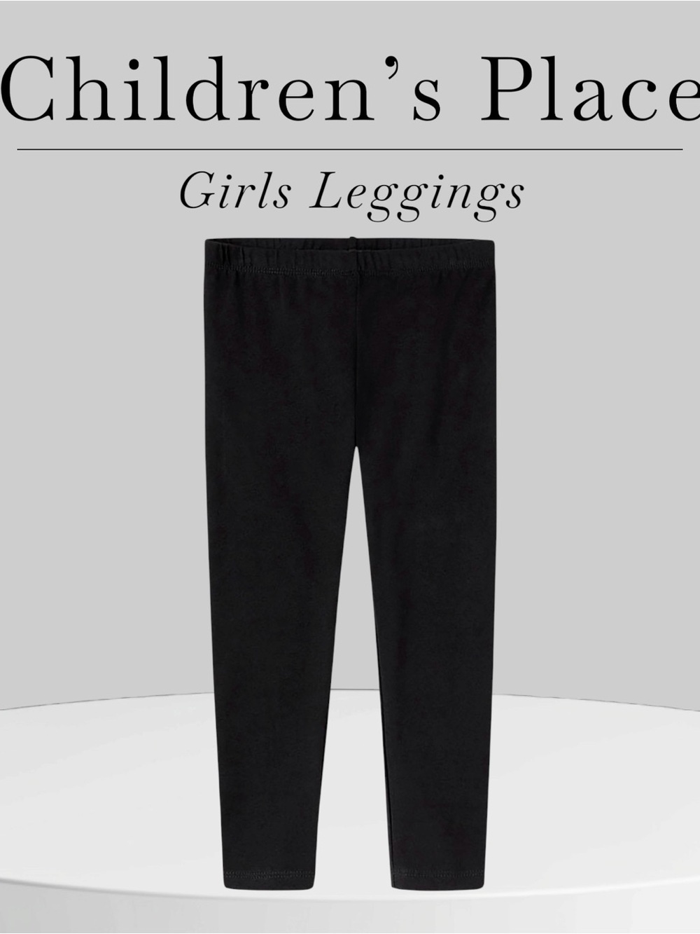 The Children's Place Black Girls' Stretch Leggings -Qty 10